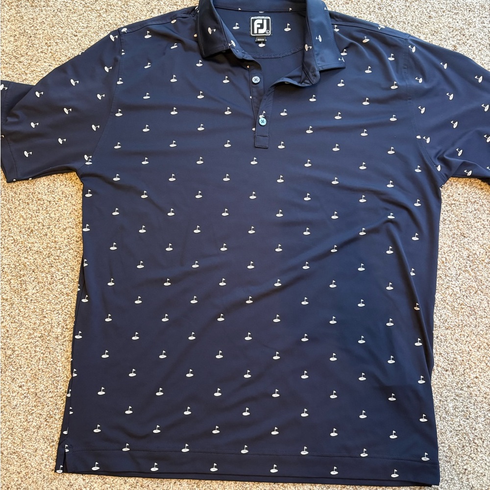 FootJoy Blue Polo Shirt Classic Design